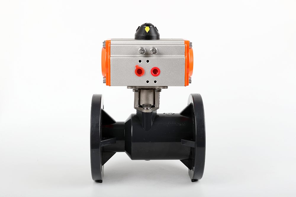 铁山气动法兰一体球阀